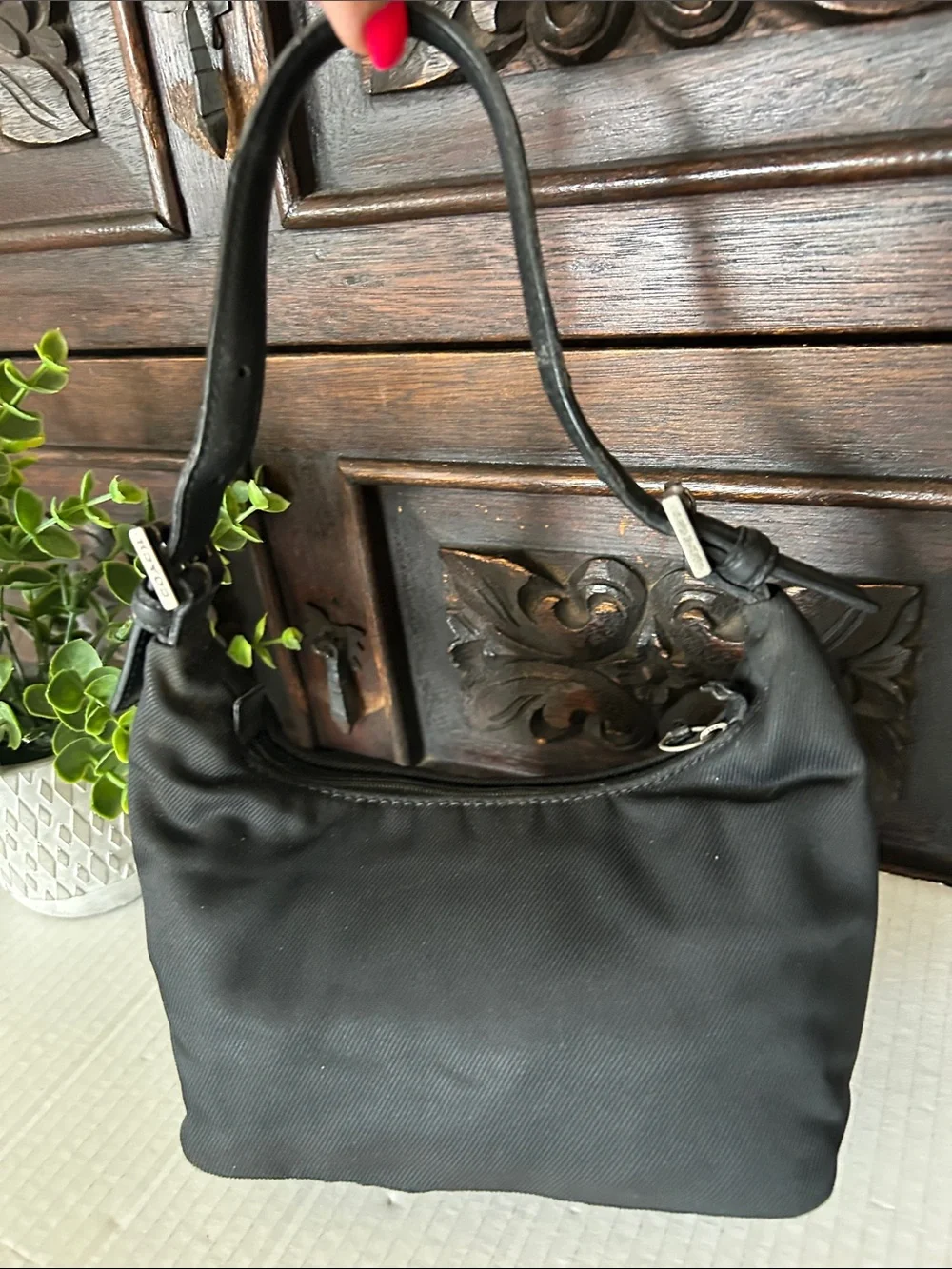 Coach Black Shoulder Bag with Top Handle